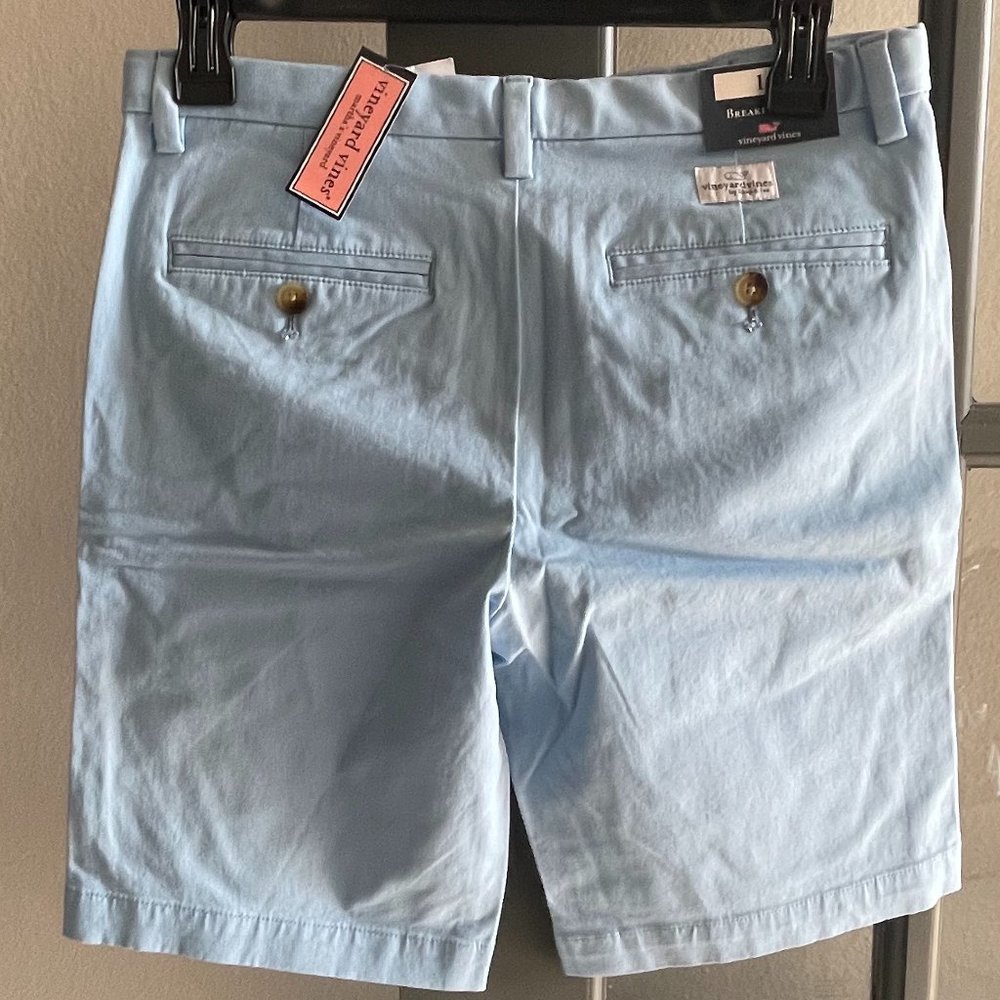 NWT VINEYARD VINES  9" Stretch Breaker Short - Cloud Blue (Size Youth 14)